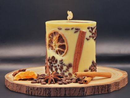 Lumânare Parfumată Cilindrica – Vanilie