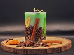 Lumânare Cilindrică - Busuioc și Mentă 