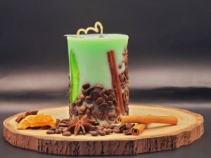 Lumânare Cilindrică - Busuioc și Mentă 