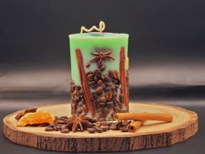 Lumânare Cilindrică - Busuioc și Mentă 