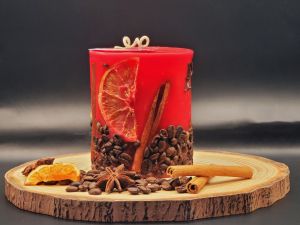 Lumânare Parfumată Cilindrica – Trandafir