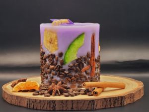 Lumânare Cilindrică Parfumată cu Lavandă