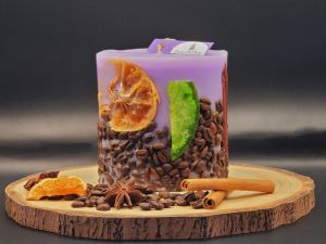 Lumânare Cilindrică Parfumată cu Lavandă